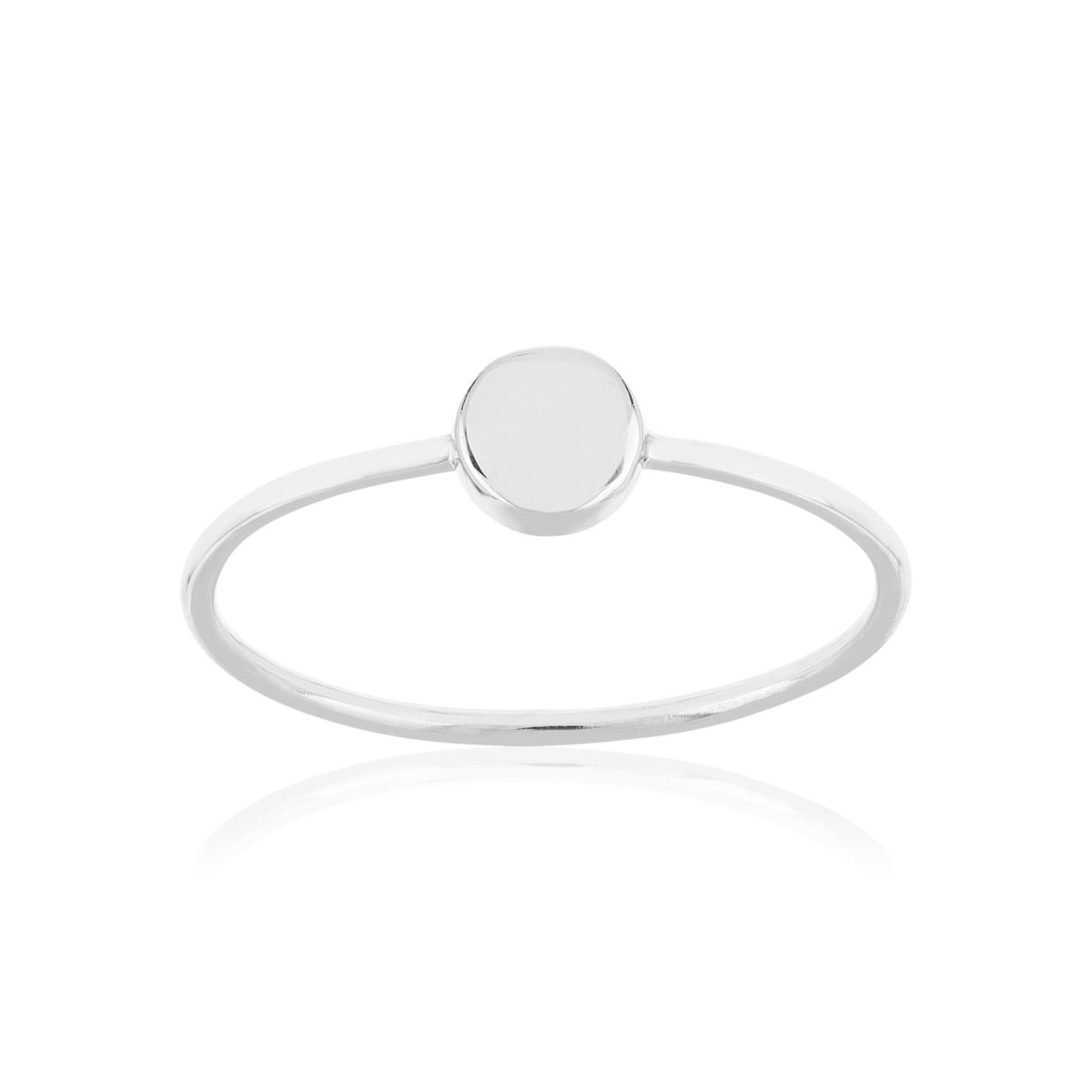 Bague argent 925 motif rond
