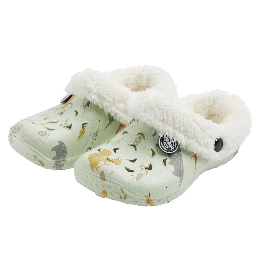 Sabots enfant Hipps fourrés bleu ciel motifs animaux T24/25