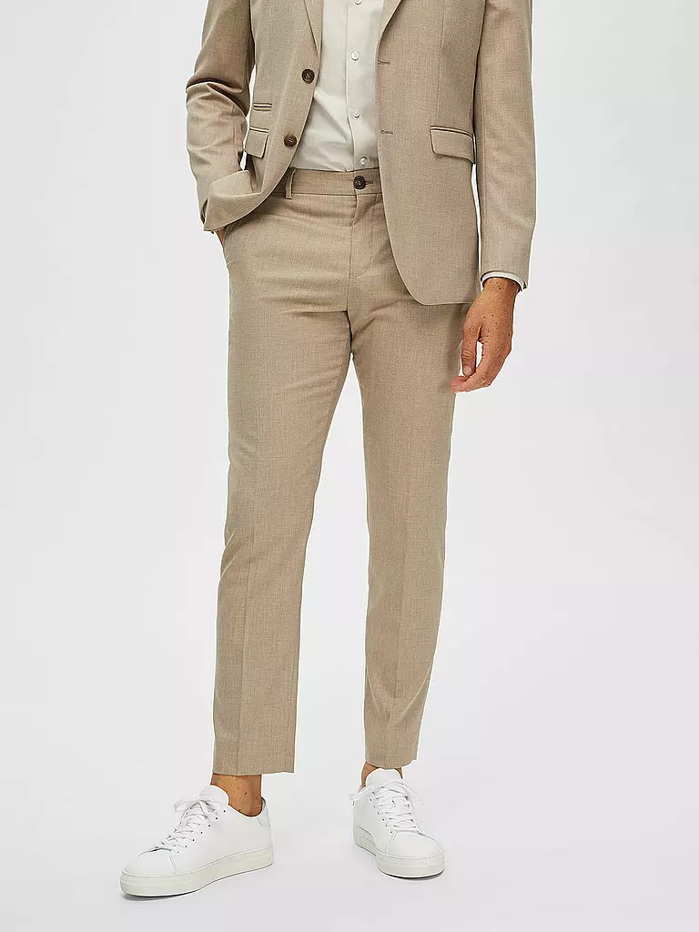 SELECTED Anzughose SLHSLIM beige