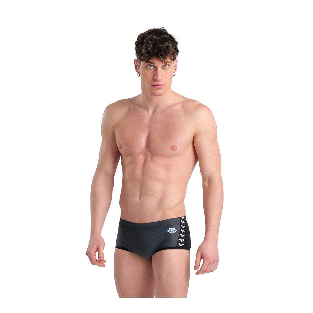 Arena ICONS - Boxer de bain Homme asphalt/black