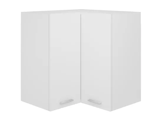 Armoire d'angle suspendue Blanc 57x57x60 cm Bois