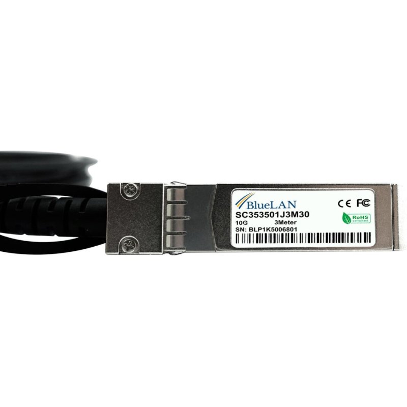 BlueOptics OS2X60-CBL-1M-BL câble InfiniBand et à fibres optiques SFP+ Noir
