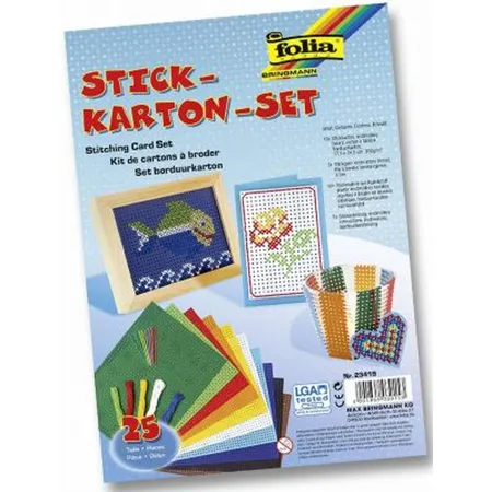 Folia 23419 Stickkarton Set, 47 Teile