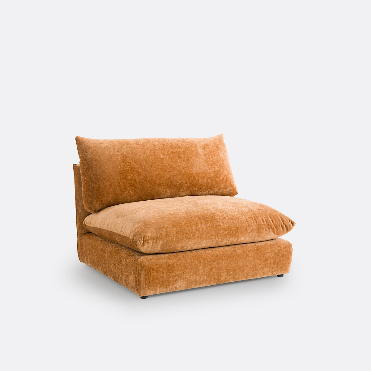 LA REDOUTE INTERIORS<br>Banco modular de getextureerd fluweel, Malo