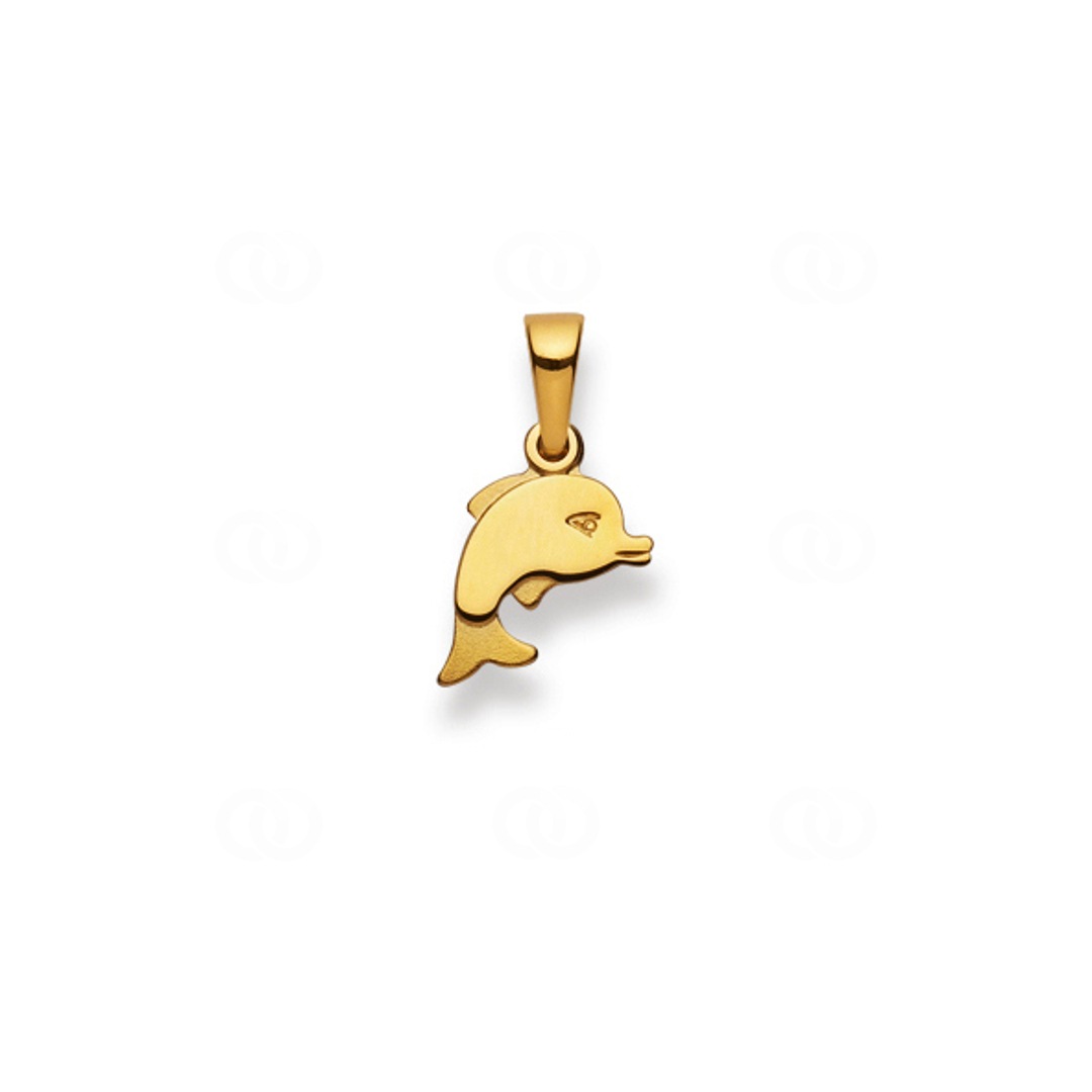Anhänger 750/18 K Gelbgold Delfin