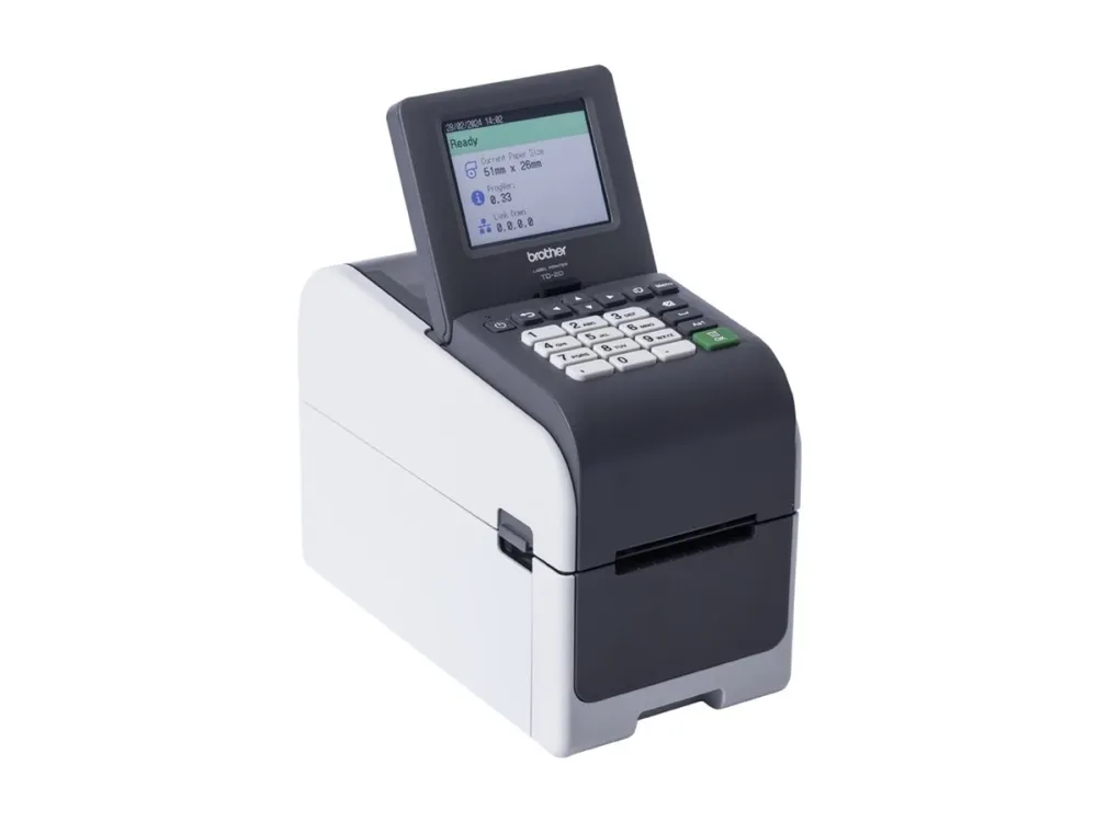 Brother TD-2320DSA300 - Mærkat/kvitteringsprinter - S/H - direkte termisk - Rulle (6,3 cm) - 300 dpi - op til 152.4 mm/sek. - USB 2.0, USB vært, LAN