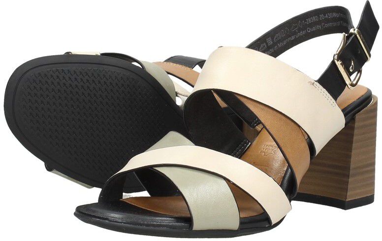 Tamaris Sandalen Hak gebroken wit