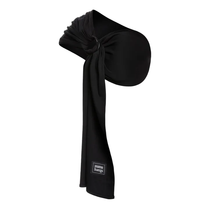 Mama Hangs Sling en coton bio | Noir