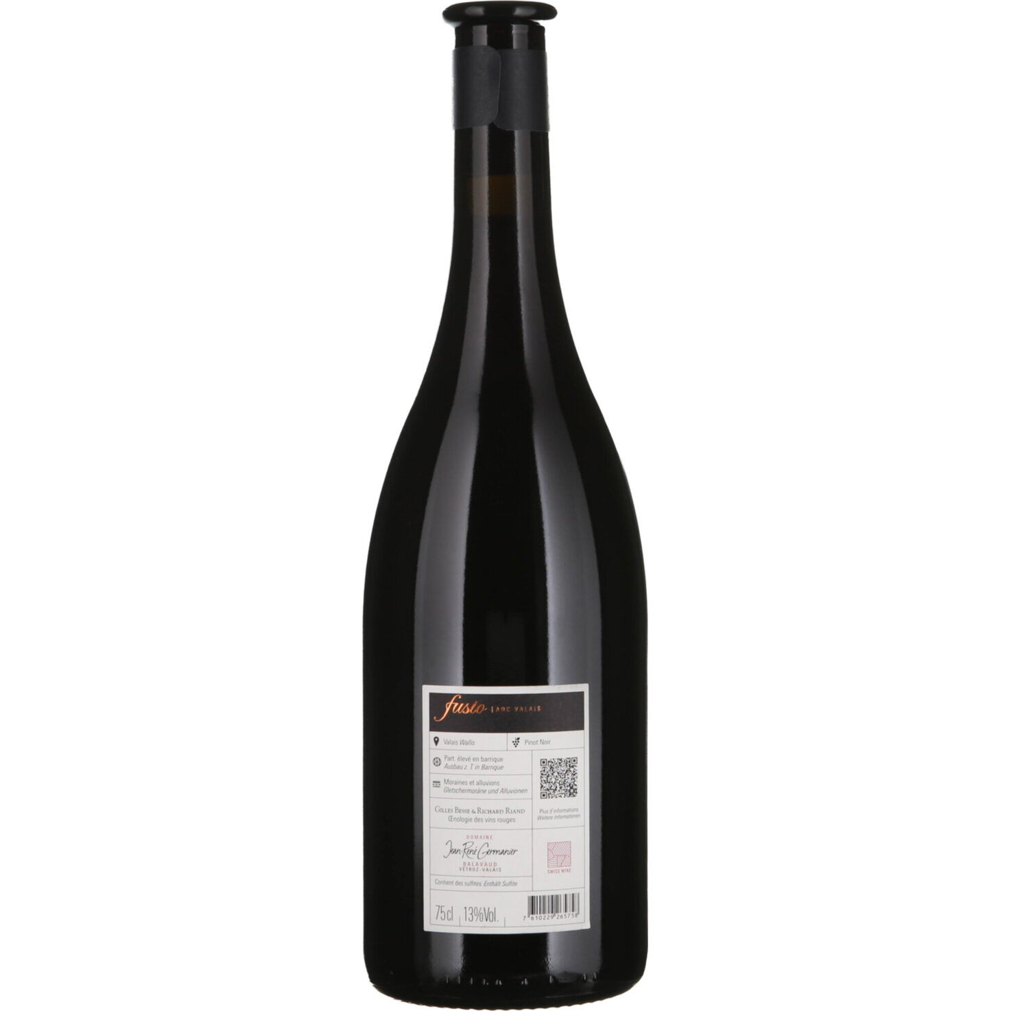 Valais AOC Pinot Noir Fusio -75cl