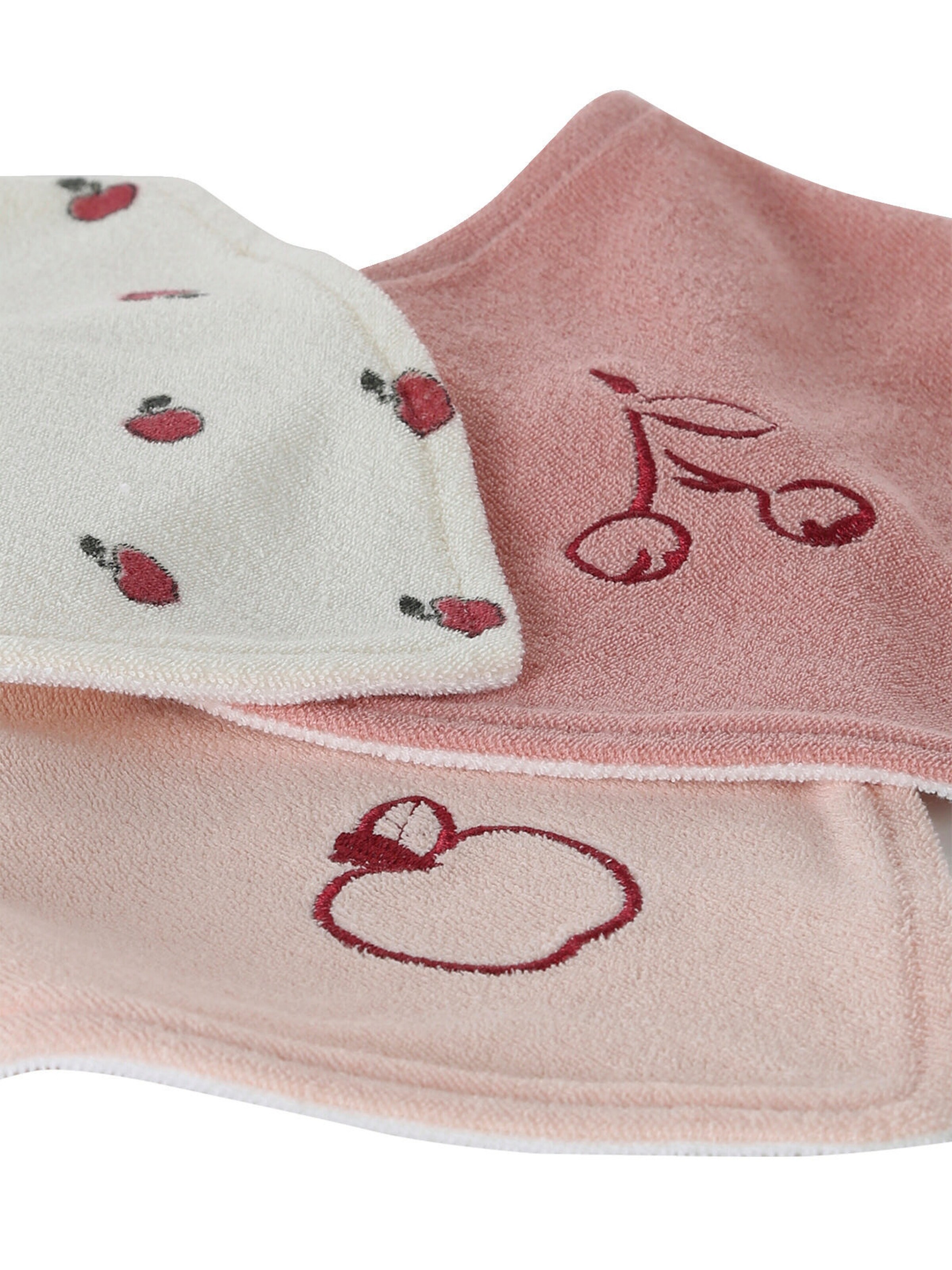 Vertbaudet 3er-Pack Baby Halstücher, Frottee set rosa
