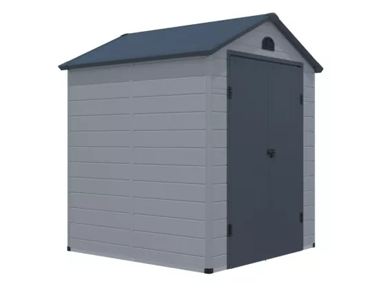 Abri de jardin en résine gris 3,65 m² CESIO