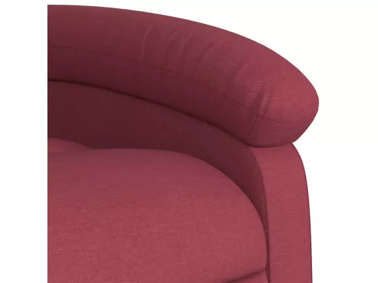 Fauteuil de massage inclinable Rouge bordeaux Tissu