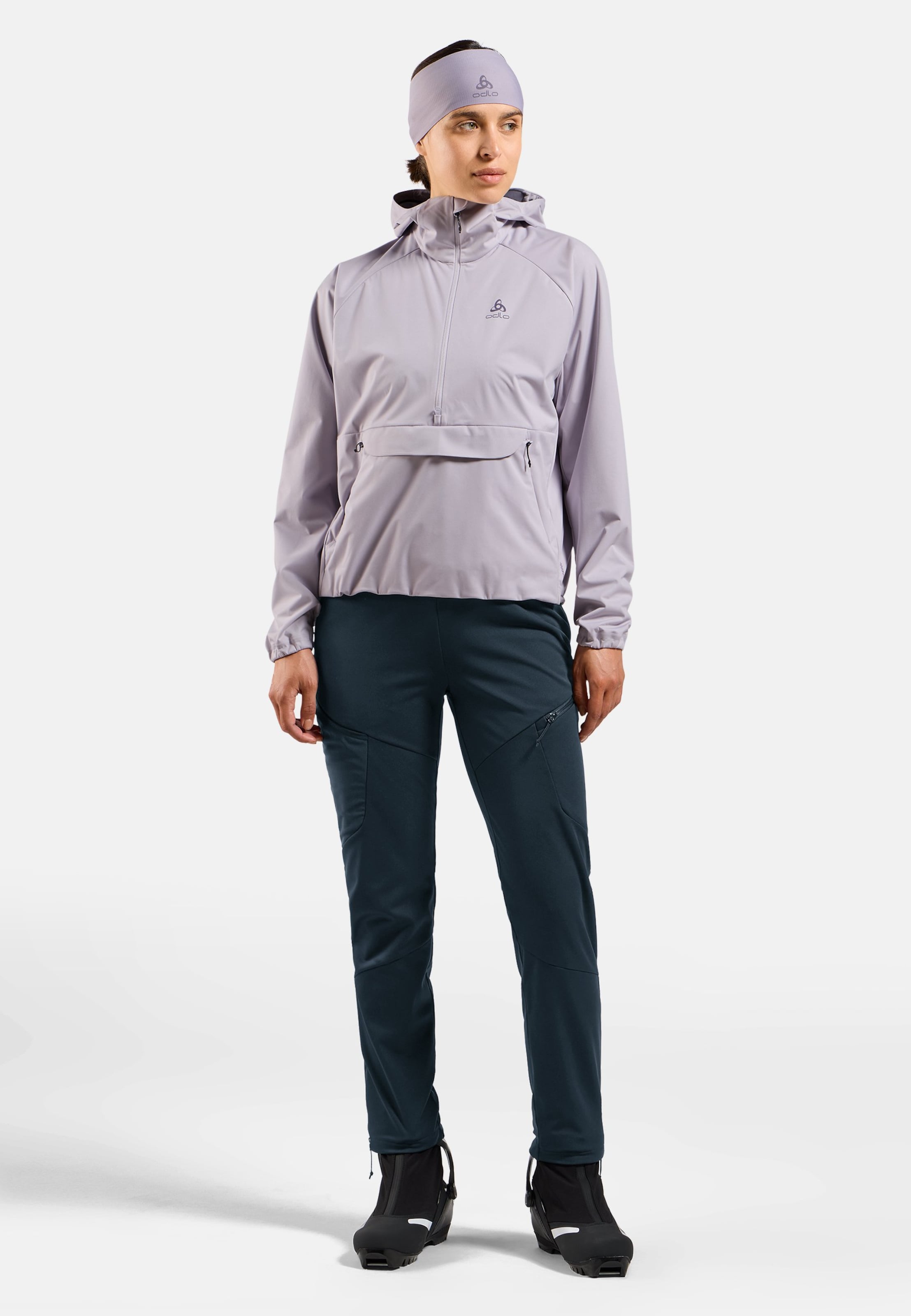 Winddichte Zeroweight X-Warm Langlaufhose in dark sapphire
