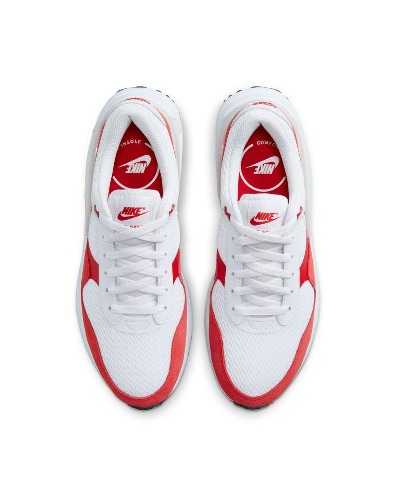 Chaussures Nike Air Max SYSTM Blanc & Rouge pour homme