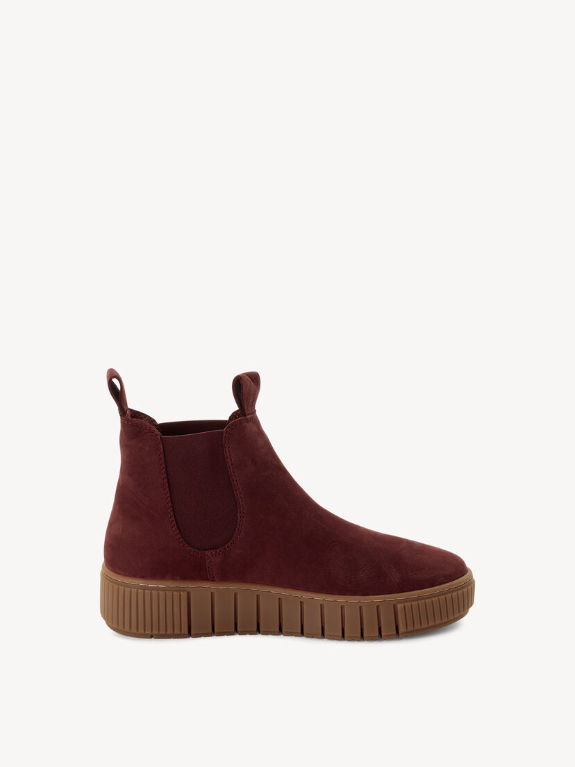 Leren Chelseaboot - rood