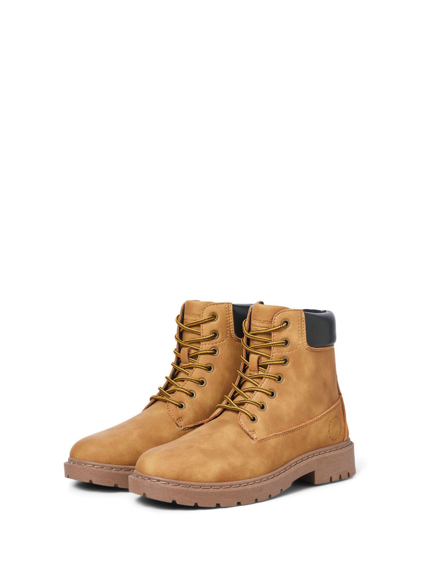 Bruin - JACK & JONES Tan Lace Up Ankle Boots