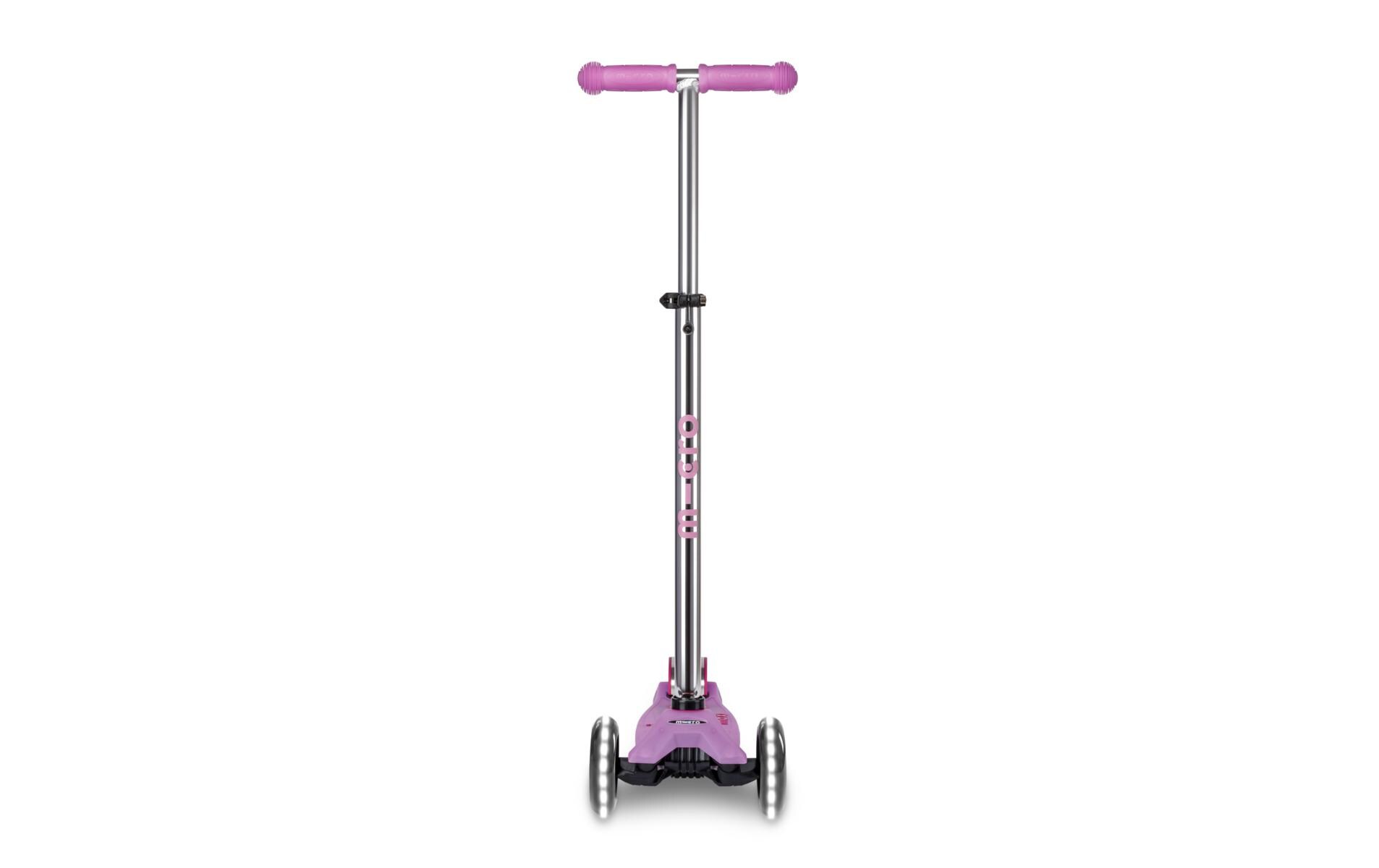 Scooter Maxi Micro Deluxe Glow LED Plus Luminous Purple<br>Scooter für Kinder