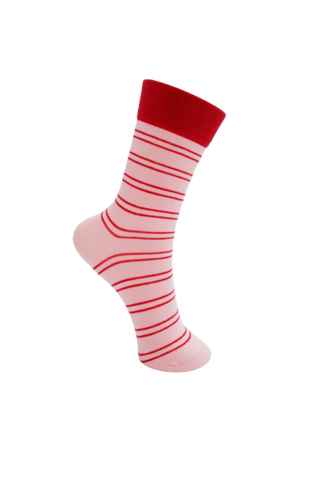 Black Colour Bcenya Sock red stripe