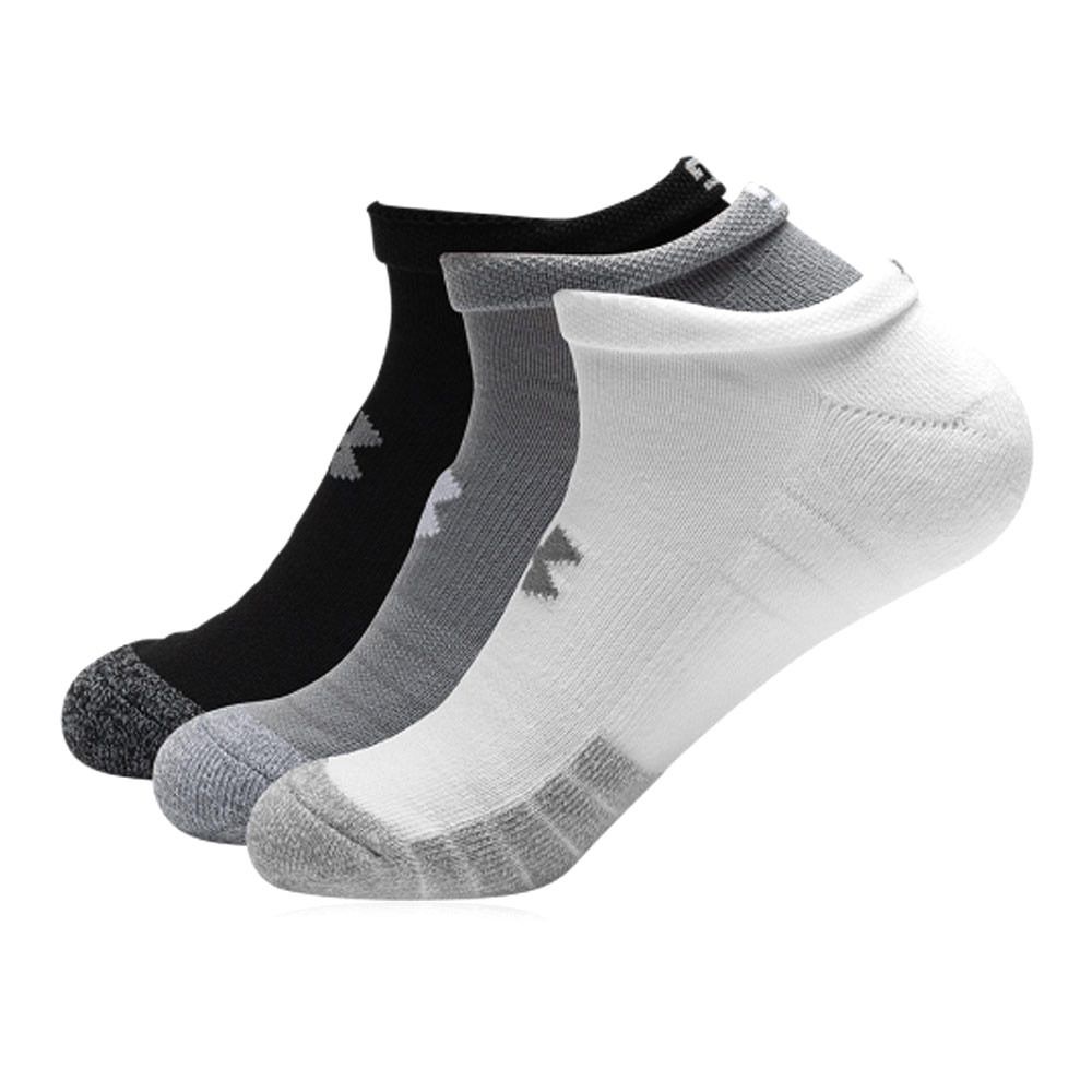 Under Armour HEATGEAR NO SHOW - Chaussettes x3 gris