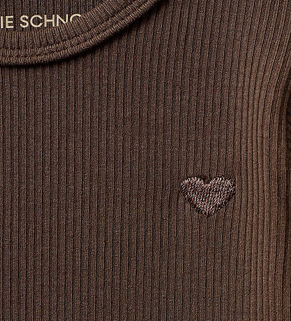 Sofie Schnoor Body L/æ - Rib - Chocolate Brown