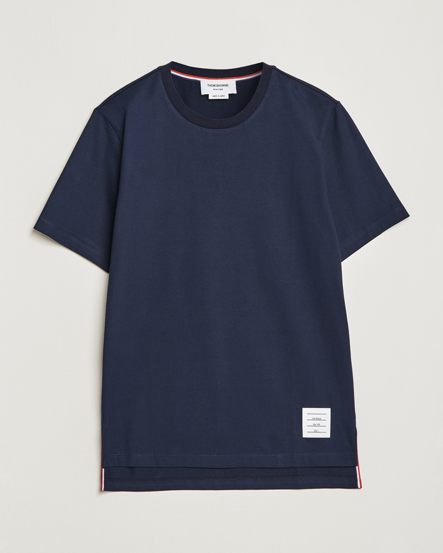 Thom Browne Relaxed Fit T-Shirt Navy