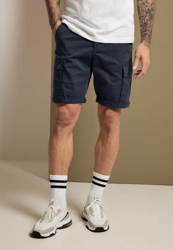 Regular Fit Cargo Bermuda - night blue