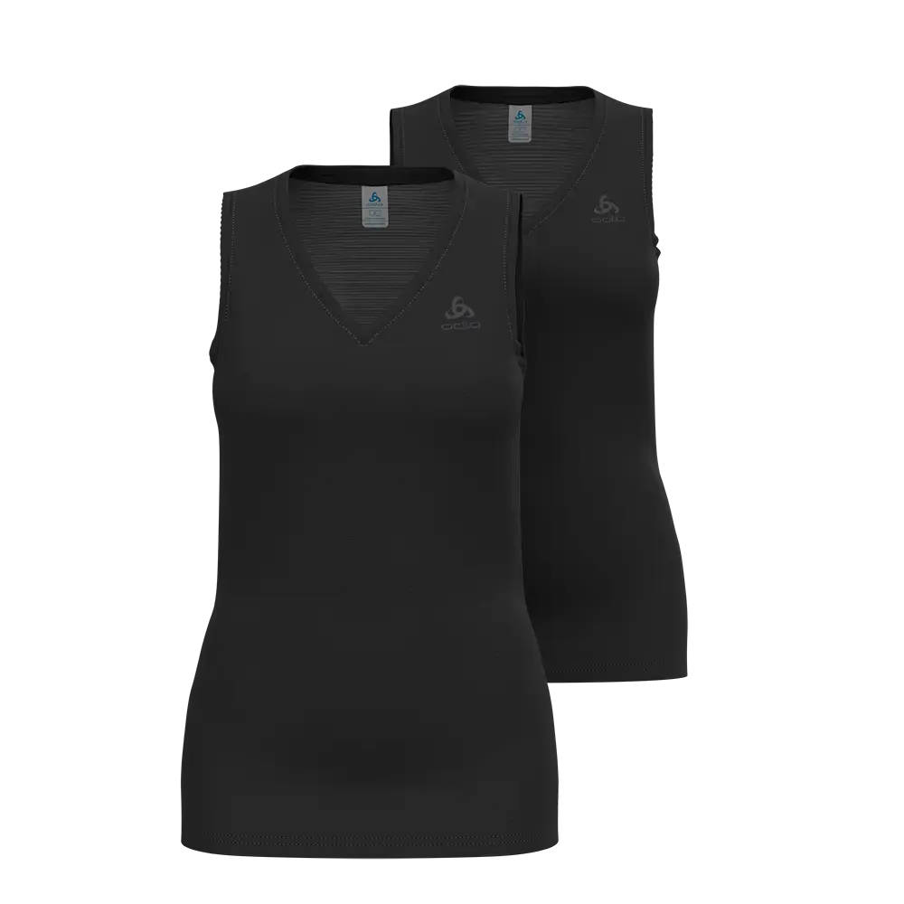 Odlo Active Everyday Eco BL Ondershirt Zonder Mouwen Zwart Dames 2-Pack