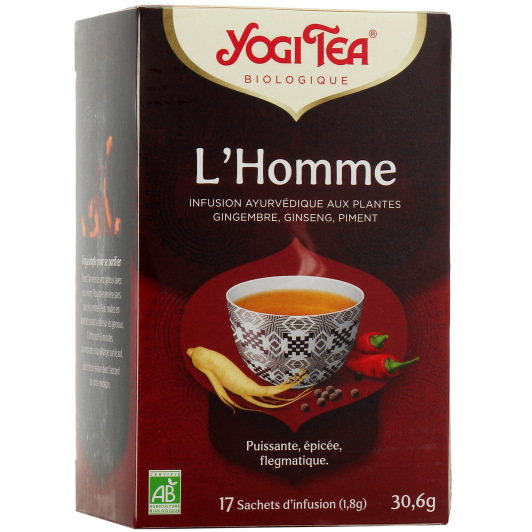 Tisane ayurvédique L'Homme Yogi Tea - 17 sachets