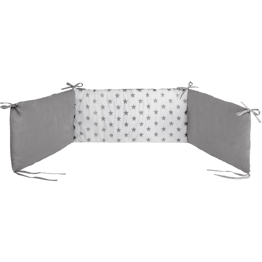 Schardt Komplettbett Classic White Big Stars grau 60 cm x 120 cm