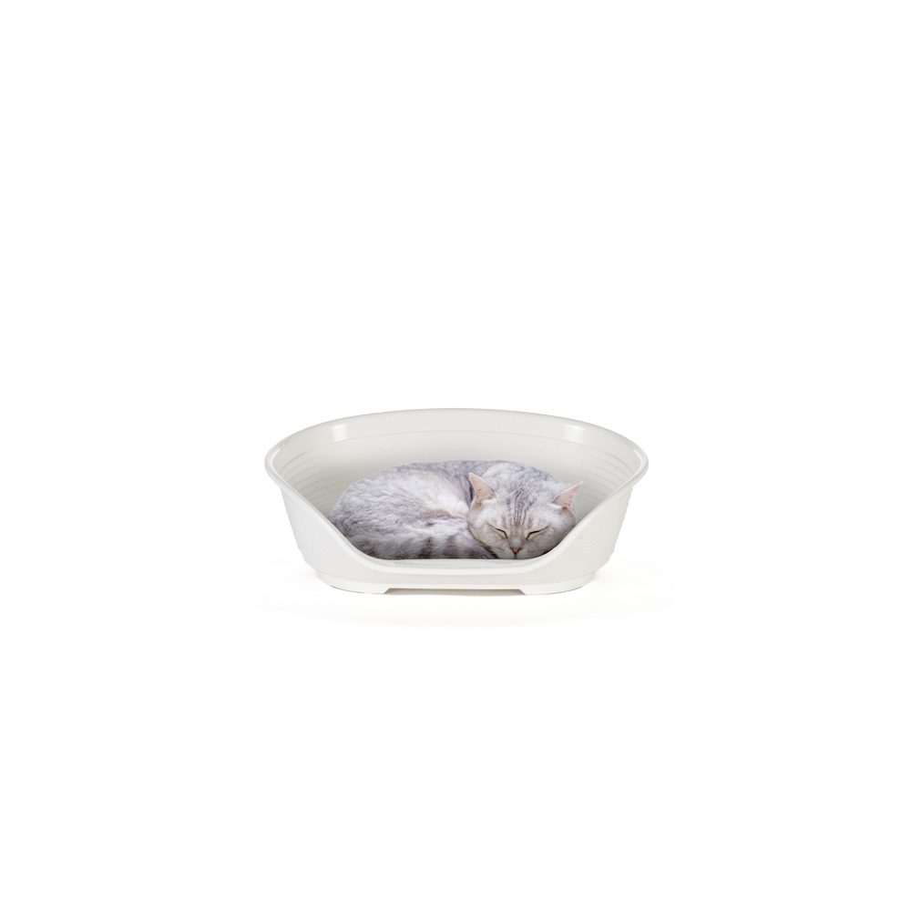 Ferplast - panier chien panier chat - lit pour chien en plastique small - 100% plastique recyclé - lit pou chat lavable -