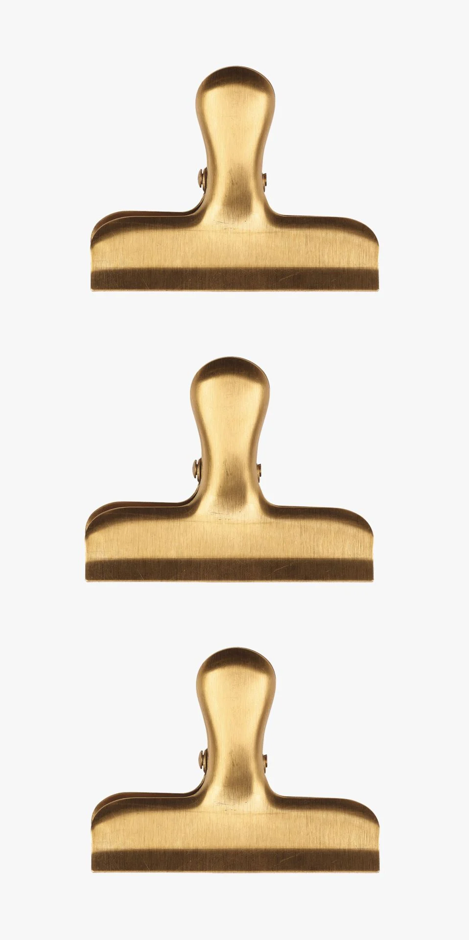 Klype 3pk gull - 6x7,5 cm