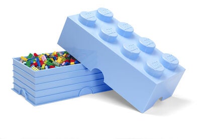 LEGO Oppbevaringsboks 8 Lyseblå