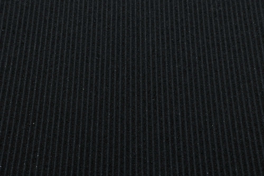 Tapis caoutchouc recyclé en rouleau - côte fine 3mm largeur 60cm