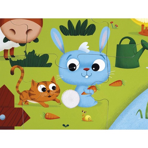 Puzzle Tactile Ferme - JANOD