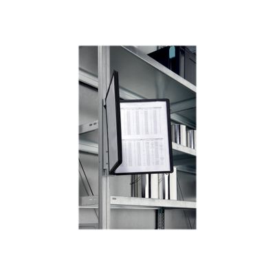 Durable Vario - Support mural magnétique avec 5 pochettes A4 - noir
