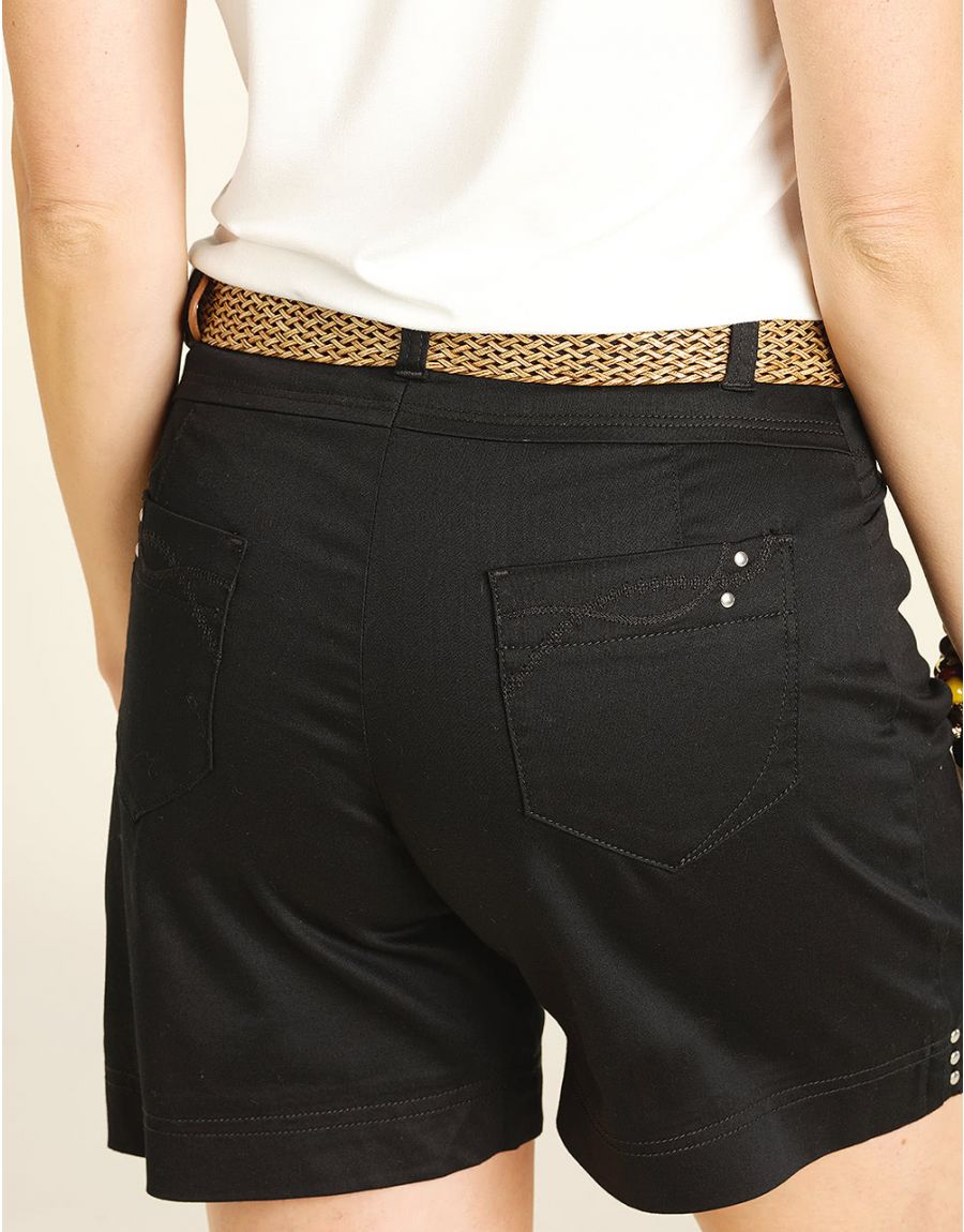 Short coton noir