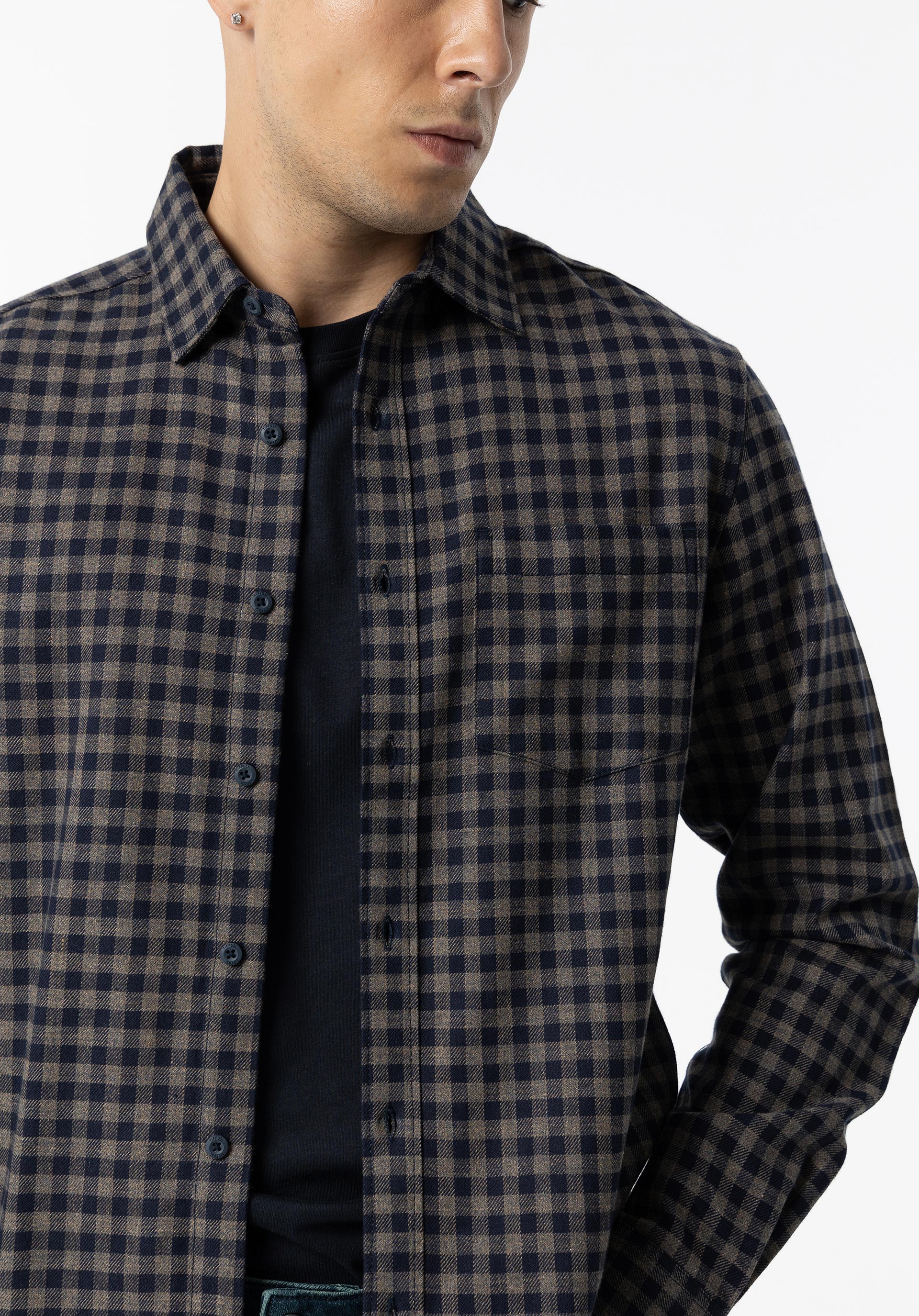 Camisa Regular Fit Flanela Xadrez