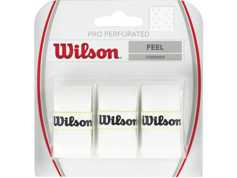 Wilson Over Grip Pro Perforated Ersatz-Griffband für Tennis-Schläger, 3er Pack