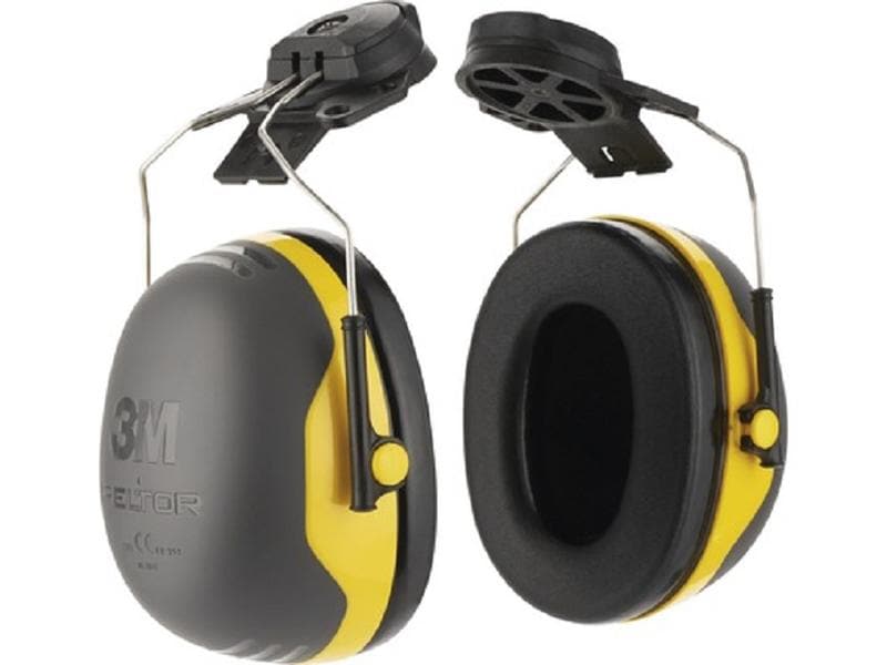 3M Gehörschutz Peltor für Helm X2P3E, Schwarz / Gelb Komfort-Kapselgehörschutz mit P3E Helmadapter