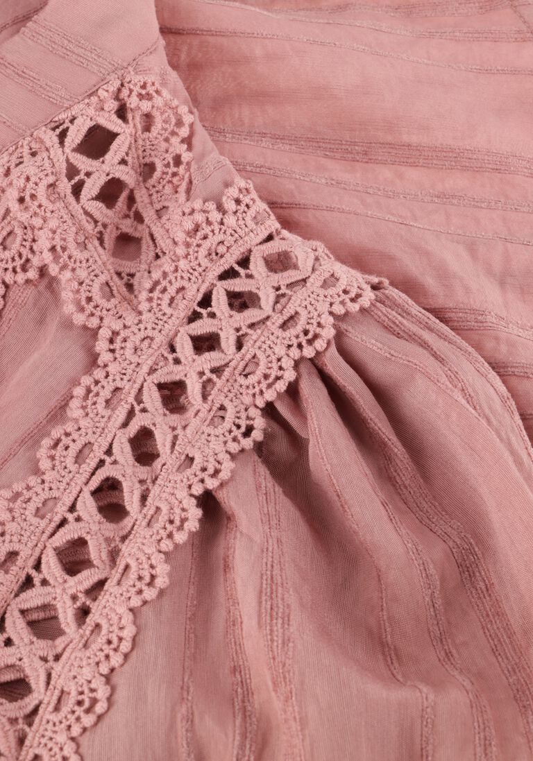 roze co'couture top kesi lace v-shirt