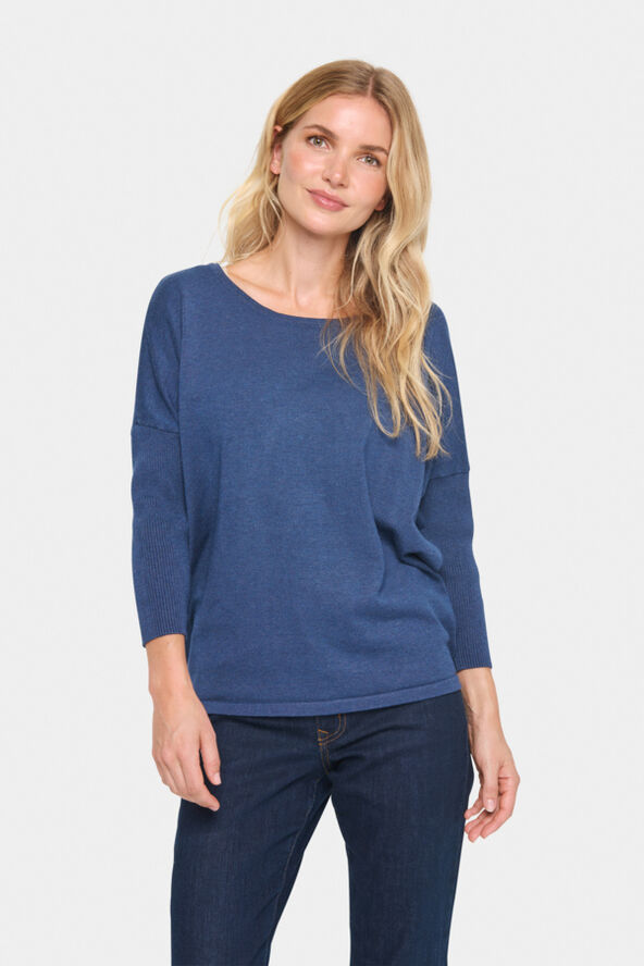 Saint Tropez A2561, MilaSZ R-Neck Pullover Titan melange