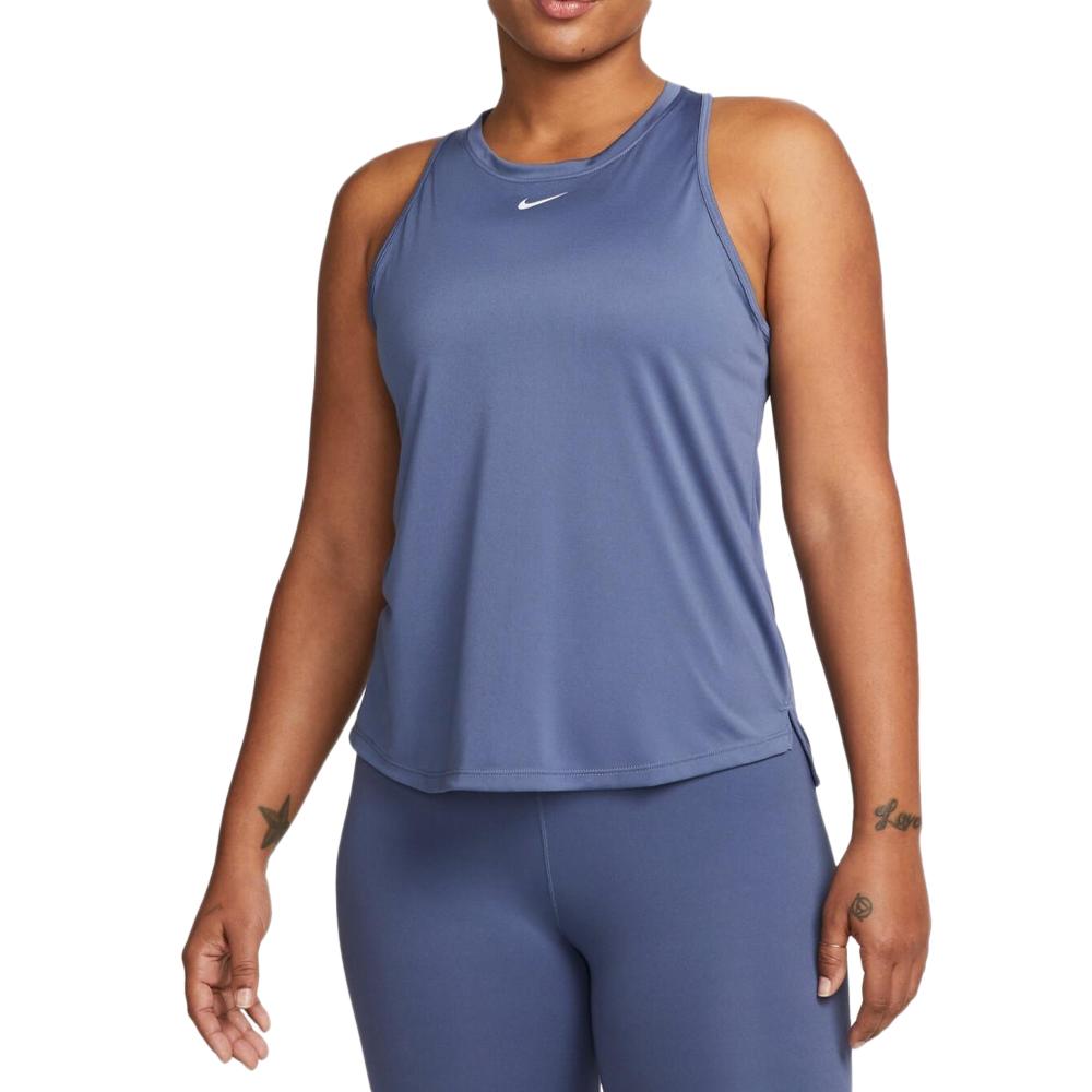 Nike Débardeur de Sport Bleu Femme Nike OneTank