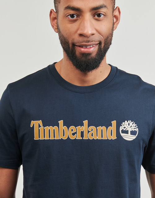Timberland - Linear Logo Short Sleeve Tee - Marine