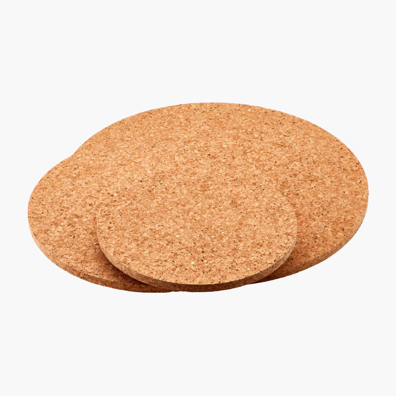 Gryteunderlag, kork, 3-pk.