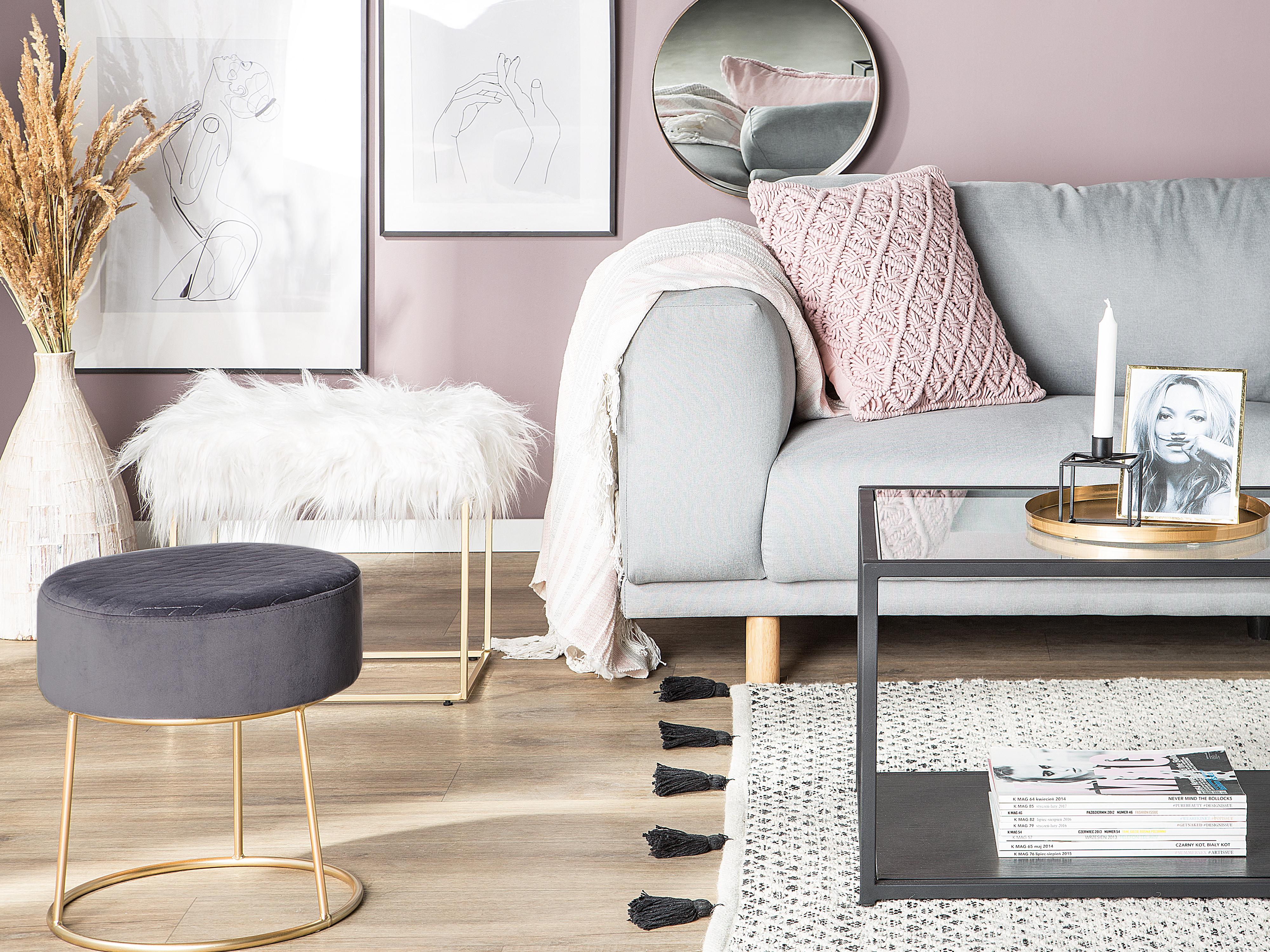 Hocker MANHATTAN Nepbont Wit