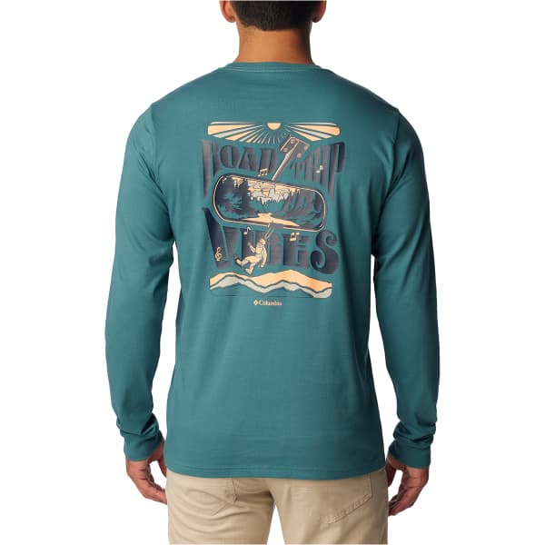 T-shirt COLUMBIA EXPLORERS CANYON LONG SLEEVE T-SHIRT CLOUDBURST/ROAD TRIP VIBES