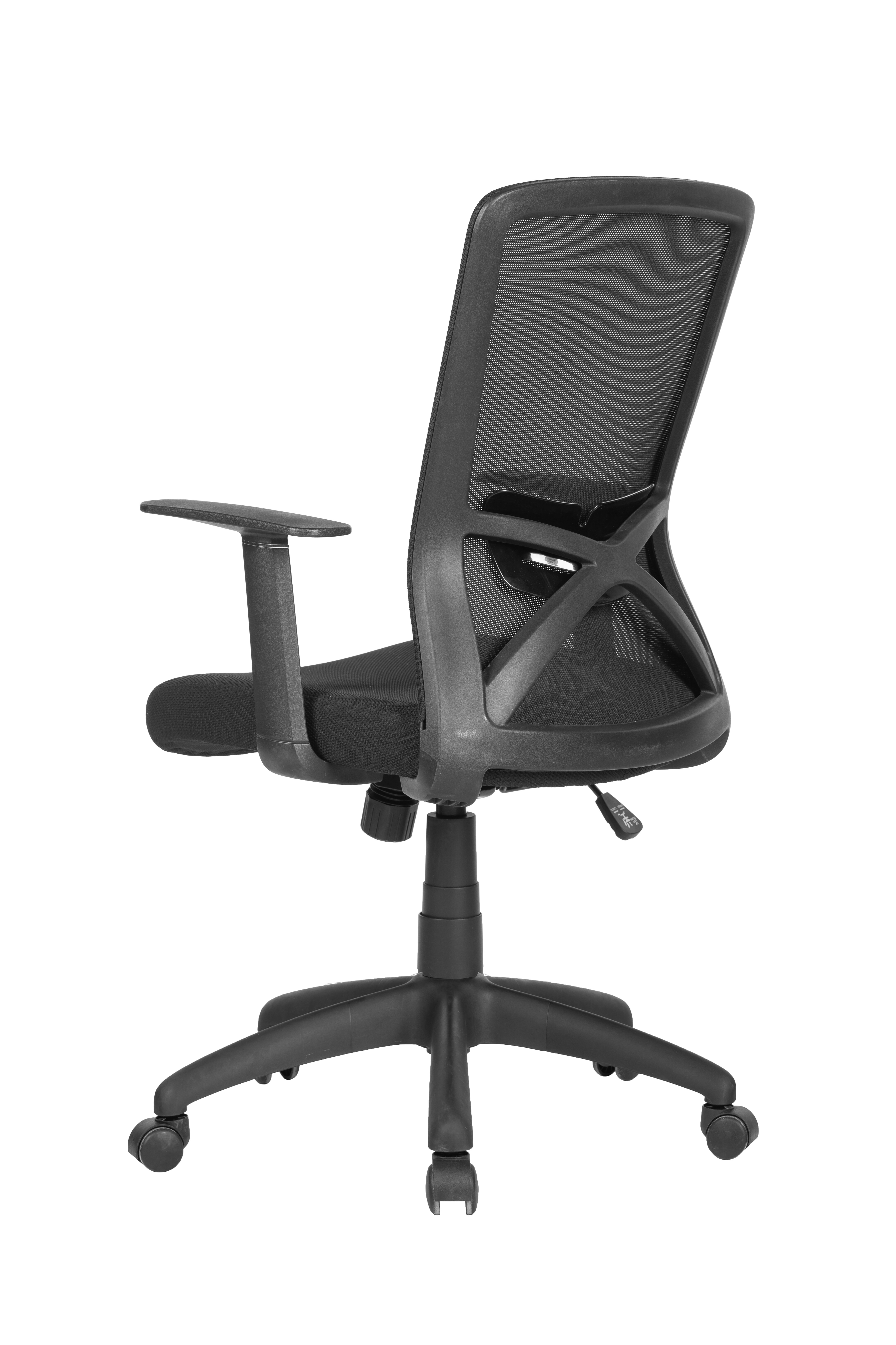 byLIVING Bürostuhl LONG, Webstoffbezug schwarz, Kunststoff schwarz