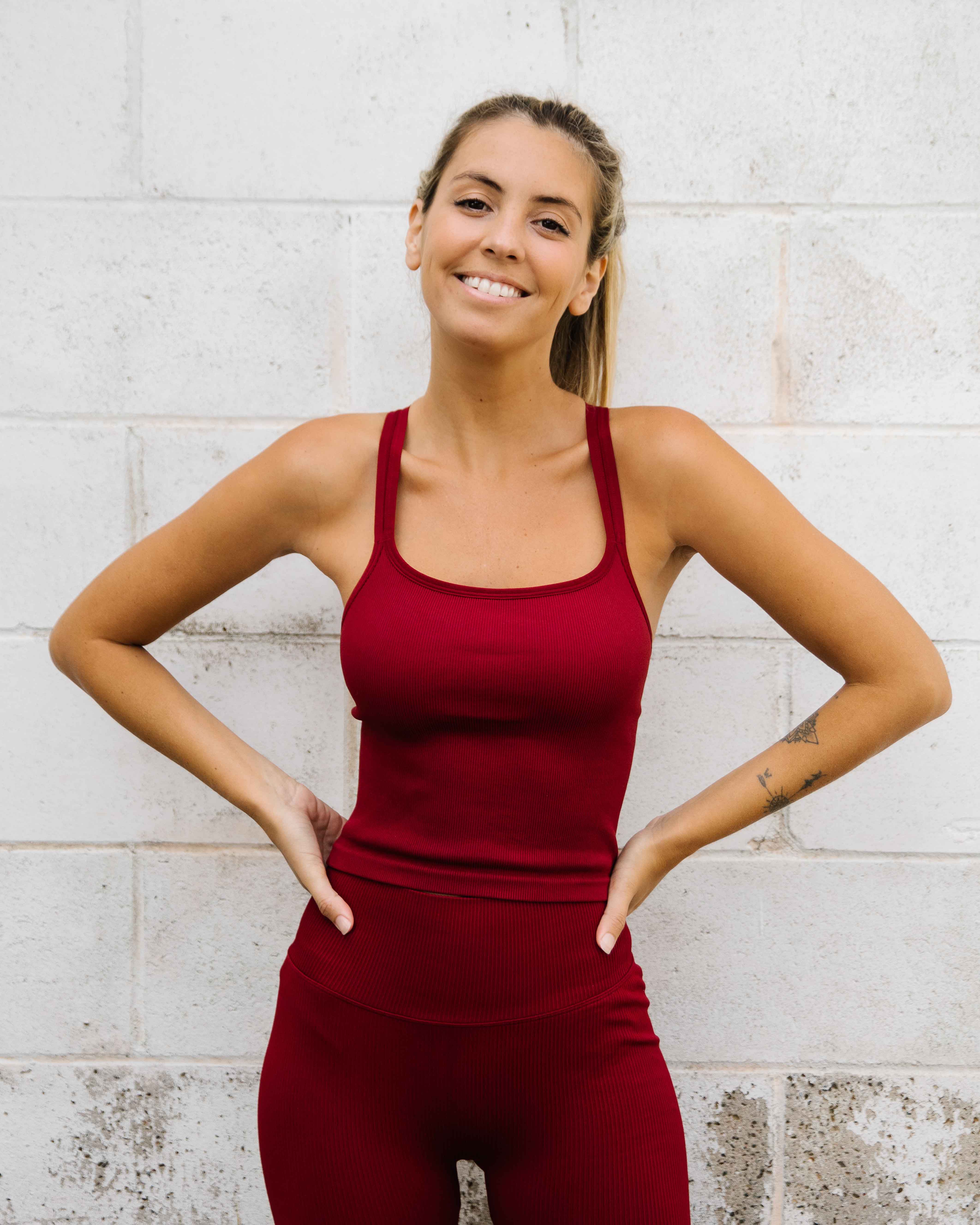Bumpro Perfect Rib Croptop Wine