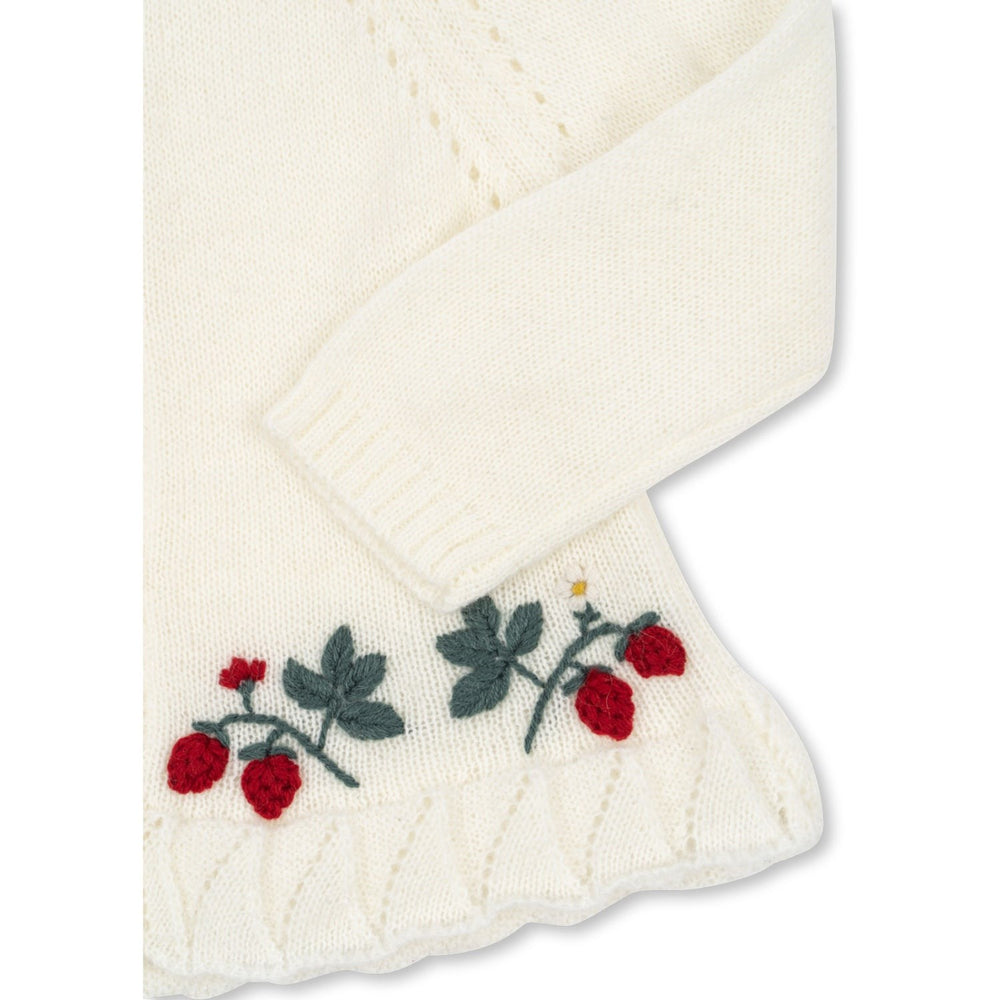 Køb Konges Sløjd Bright White Minia Flæse Cardigan