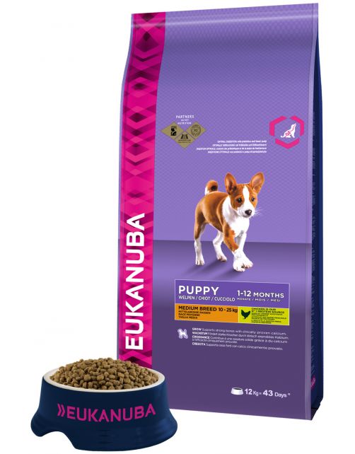 Eukanuba Growing Puppy Medium Breed Kip - Hondenvoer